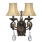 Two-Light Sconce with Crystal Pentalogues