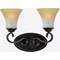 Quoizel Lighting Bathroom Light with Brown Glass in Palladian Bronze Finish DH8602PN