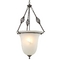 Pendant with Alabaster Glass and Woven Accents