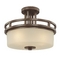 Dolan Designs Three-Light Semi-Flush Ceiling Fixture 2885-62