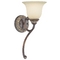 Sconce with Carmelized Glass 