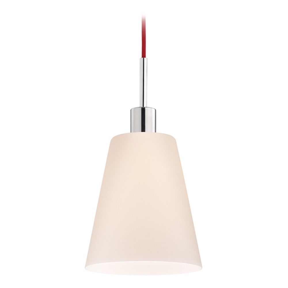 Modern Mini Pendant Light With White Glass