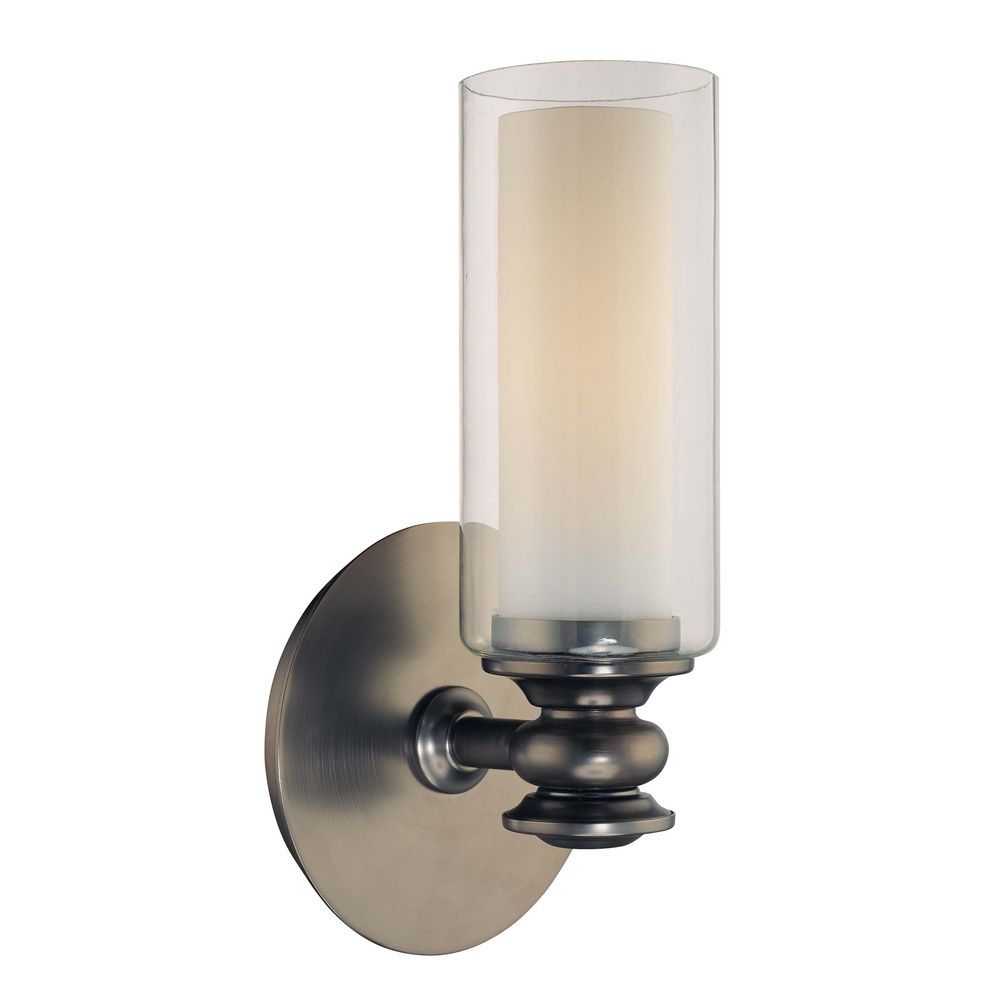 Sconce Wall Light with Clear Glass in Harvard Ct. Bronze Finish 6361-281 Destination Lighting