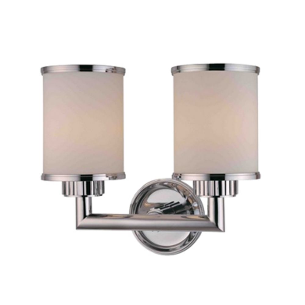Hudson Valley Lighting Vertical Bathroom Light with White Glass in Hudson Valley Lighting Vertical Bathroom Light with White Glass in