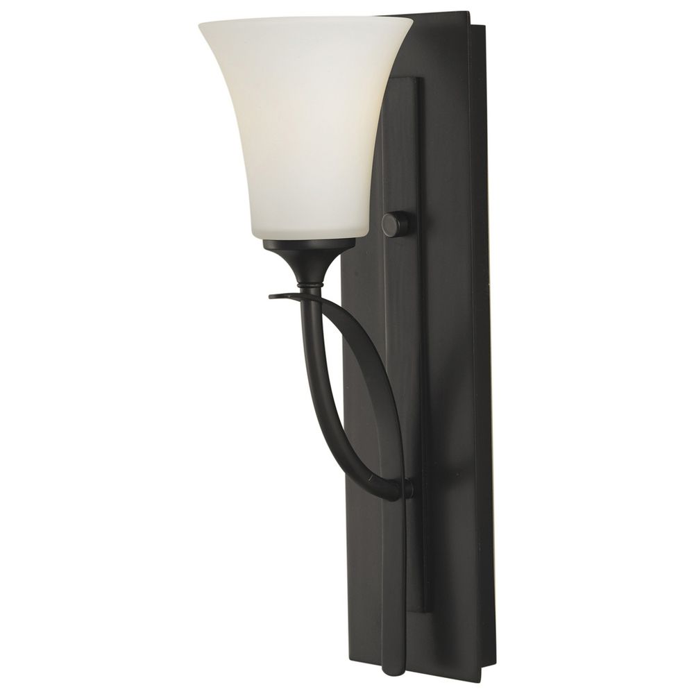 Modern Sconce Wall Light with White Glass in Oil Rubbed Bronze Finish VS12701-ORB ...