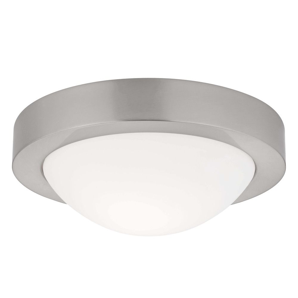 ... Contemporary Satin Nickel Ceiling Light -9-1/8-Inches Wide 4009-09