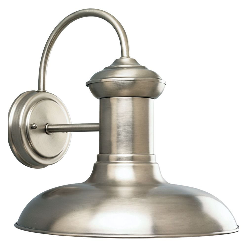 Barn Light LED Outdoor Wall Antique Nickel 12Inch Wide by