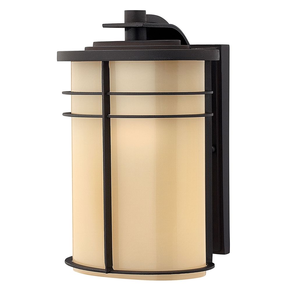 Outdoor Wall Light with Beige / Cream Glass in Museum Bronze Finish 1124MR-GU24 Destination ...