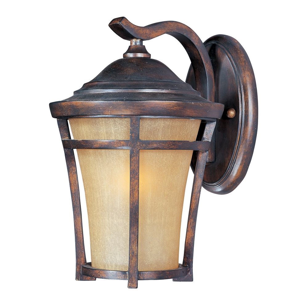 Outdoor Wall Light with Gold Glass in Copper Oxide Finish 85164GFCO Destination Lighting
