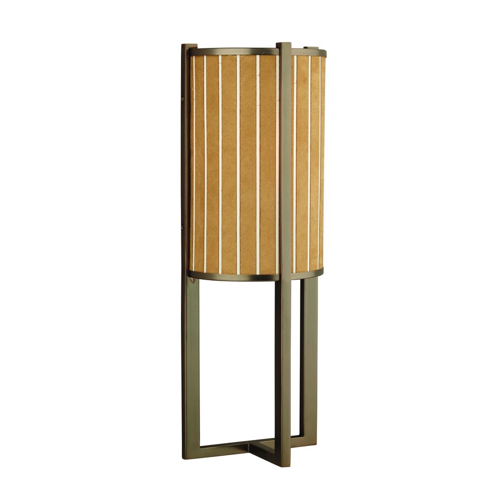 Sconce Wall Light with Brown Shade in Oiled Bronze Finish M411915 Destination Lighting