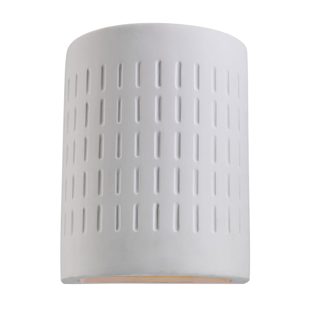 Sea Gull Lighting Paintable Ceramic Sconces White LED Outdoor Wall Light 83046EN-714 ...