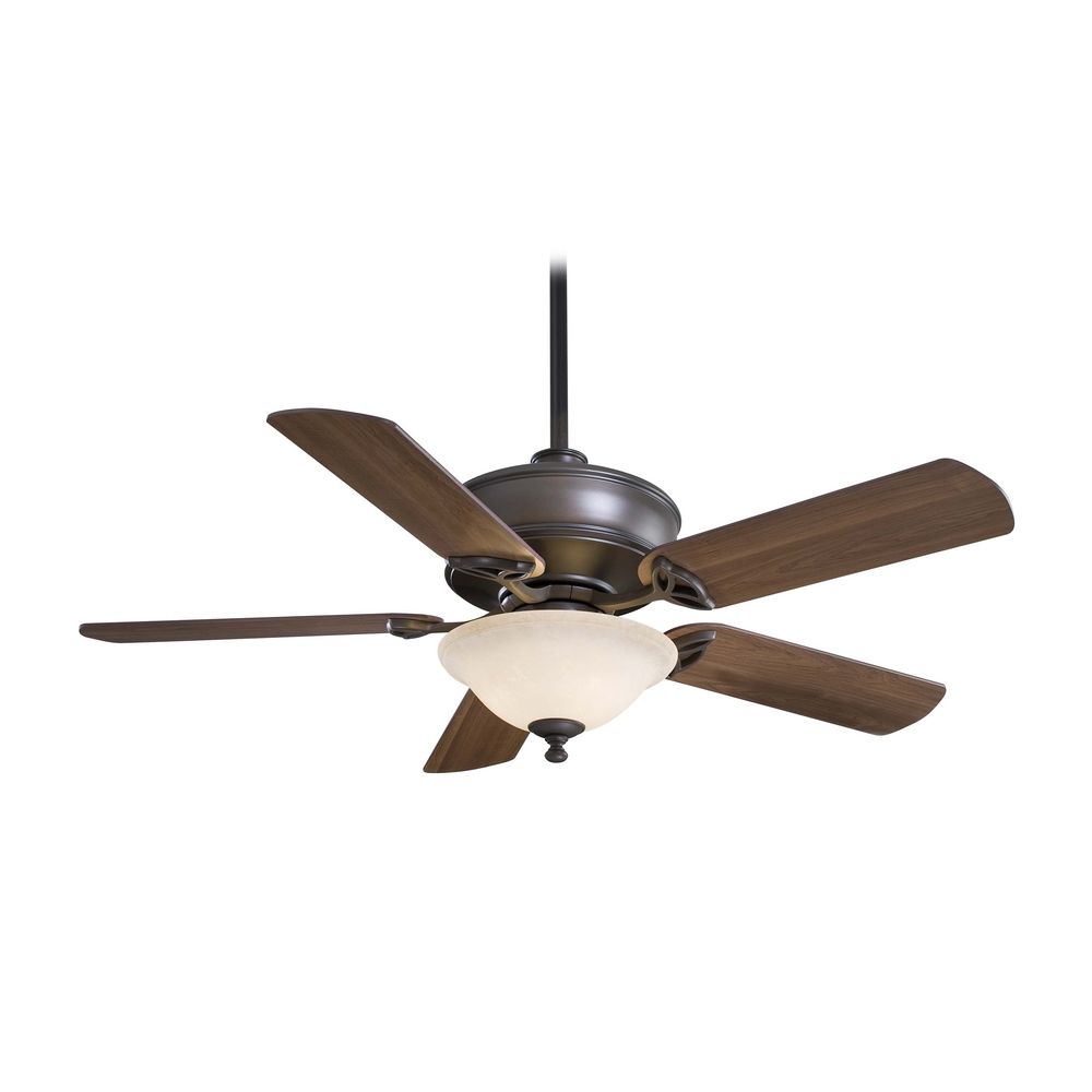 52-Inch Ceiling Fan with Light in Oil Rubbed Bronze Finish ...