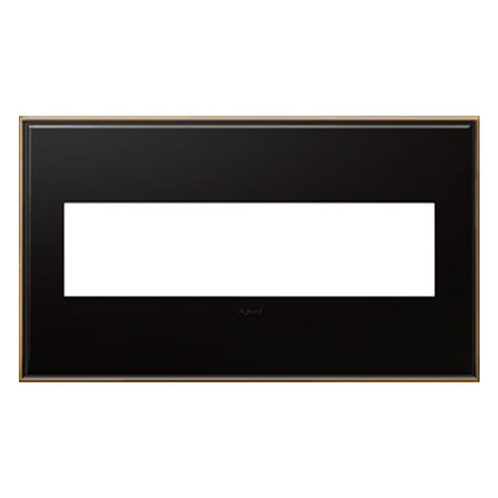 Legrand Adorne Oil-Rubbed Bronze 4-Gang Switch Plate | AWC4GOB4