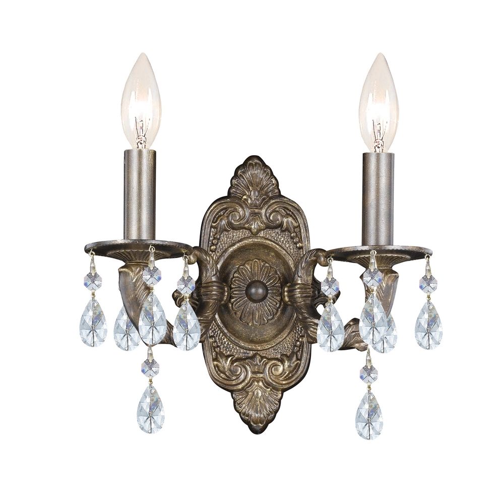 crystal sconce wall light in venetian bronze finish 5022 vb cl mwp destination lighting crystal sconce wall light in venetian bronze finish 5022 vb cl mwp destination lighting