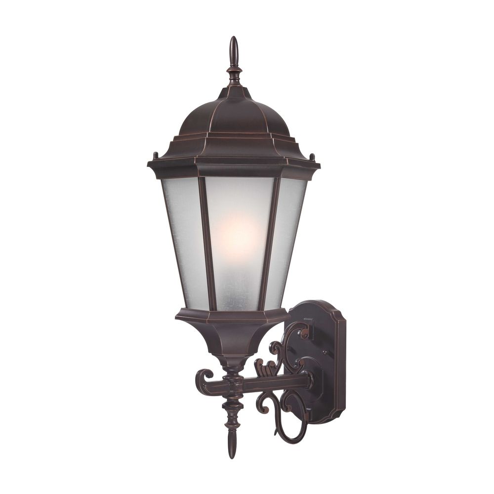 Large Coach Outdoor Wall Light in Bronze - 22-3/4-Inches Tall 18008-342 Destination Lighting