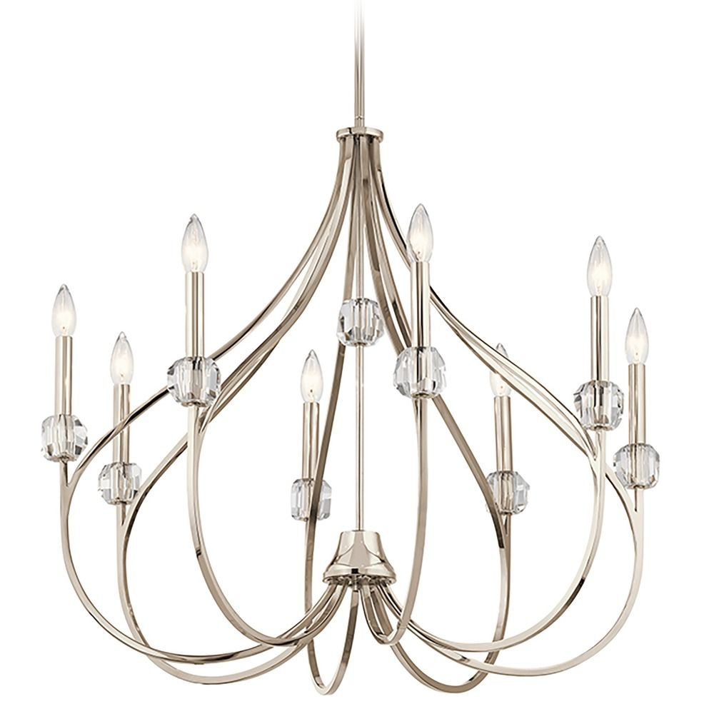 payson 3 light chandelier in nickel allen roth 7 light rockefella christmas