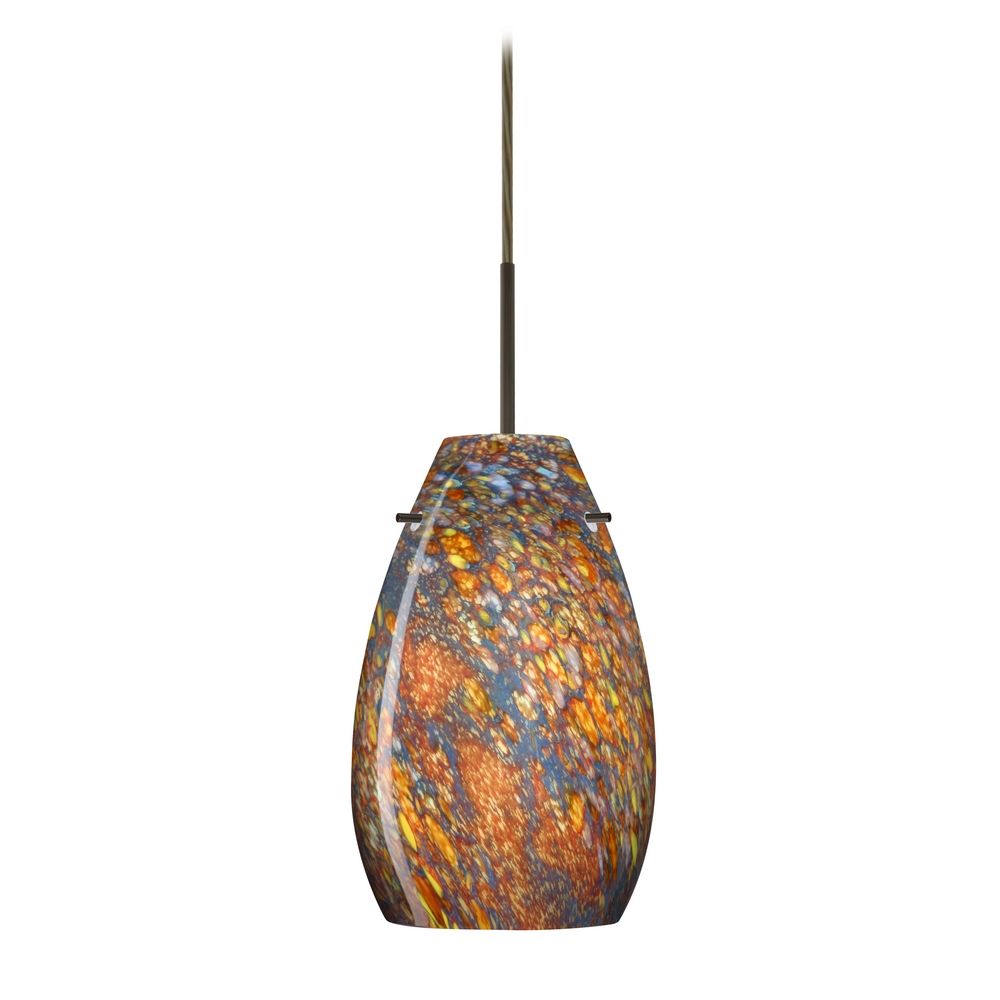 Colored Glass Mini Pendant Lights