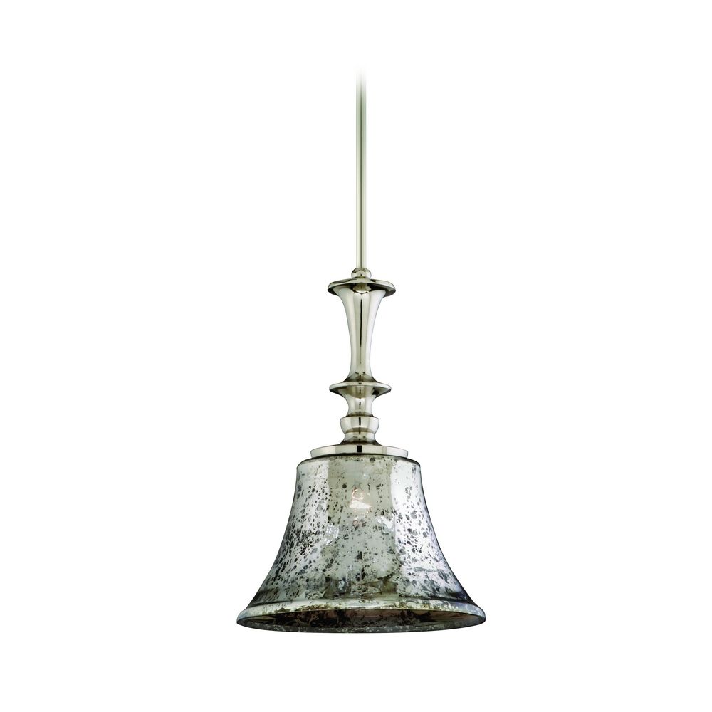 Corbett Lighting Argento Polished Nickel Island Light with Bell Shade