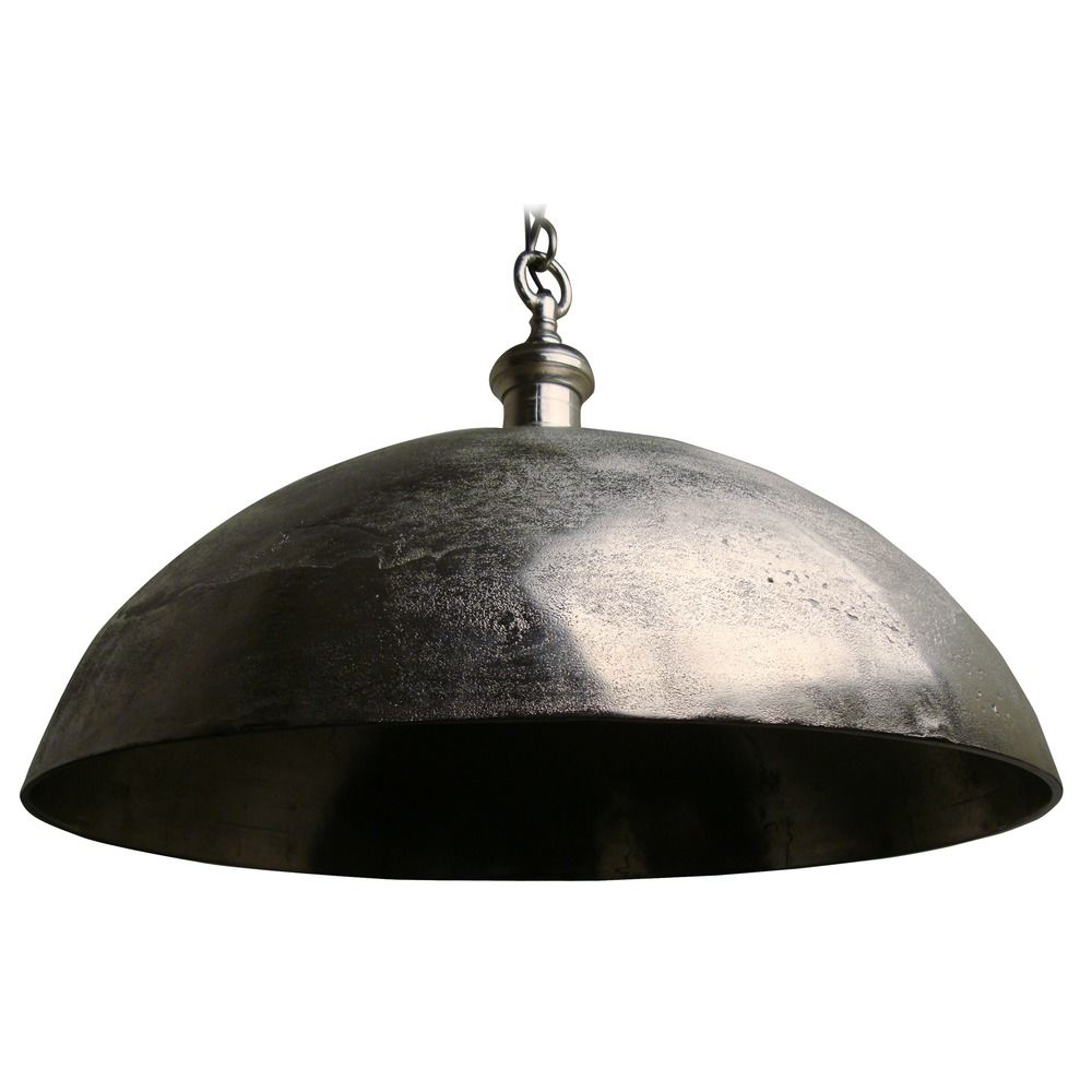Large Rustic Pendant Light With Metal Bowl Shade 3034457 Pendant Light With Metal Bowl Shade 3034457 Hover Or Click To Zoom