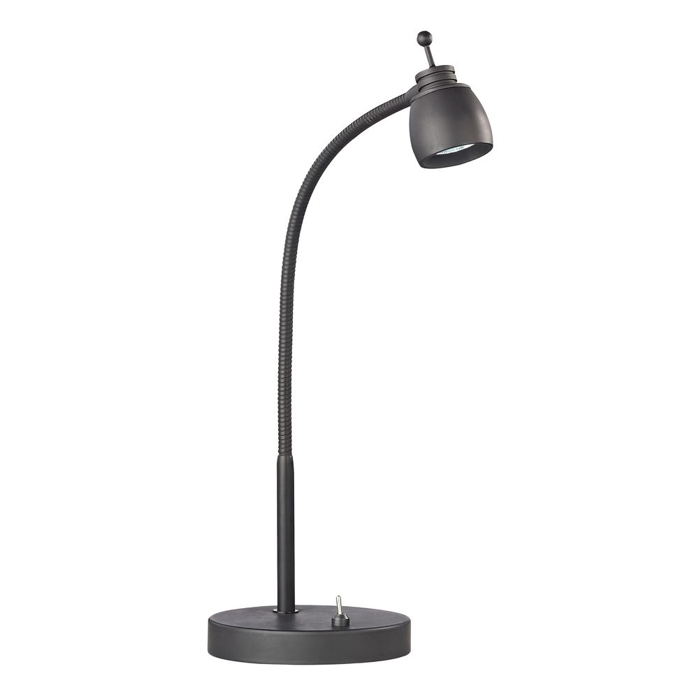 Desk Lamps Led Lights Reading Led Gooseneck Desk Lamp In Black Finish 3000k