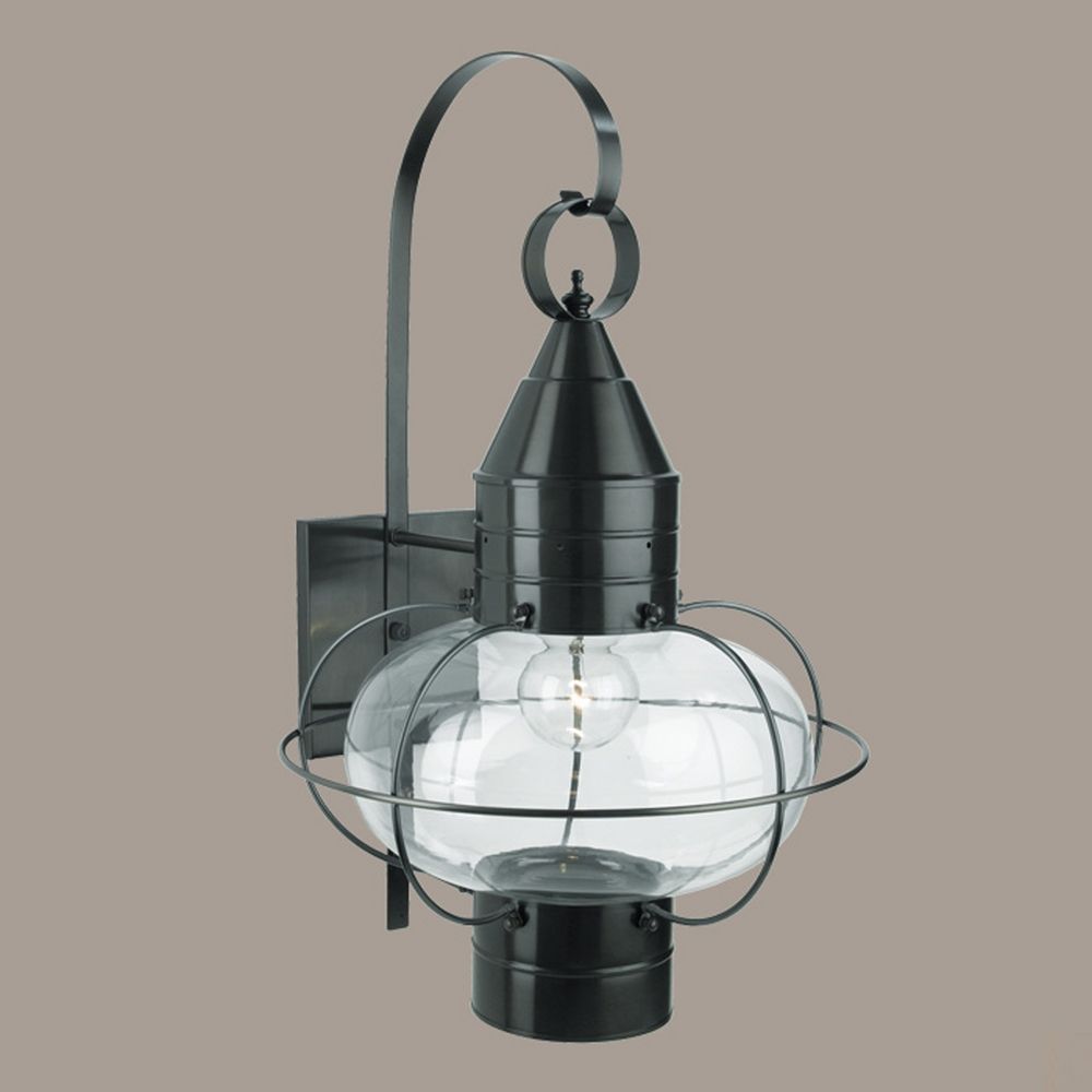 Norwell Lighting Classic Onion Gun Metal Outdoor Wall Light 1509-GM-CL Destination Lighting