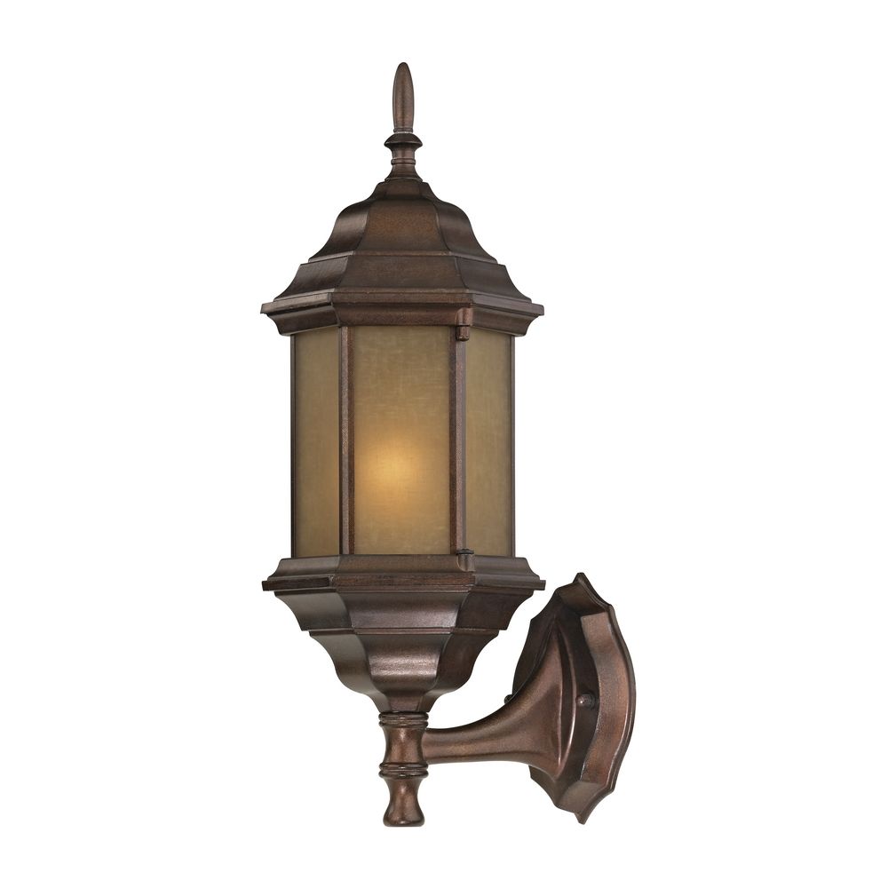 Outdoor Traditional Wall Light with Hexagon Shade - 6224 AT Destination Lighting