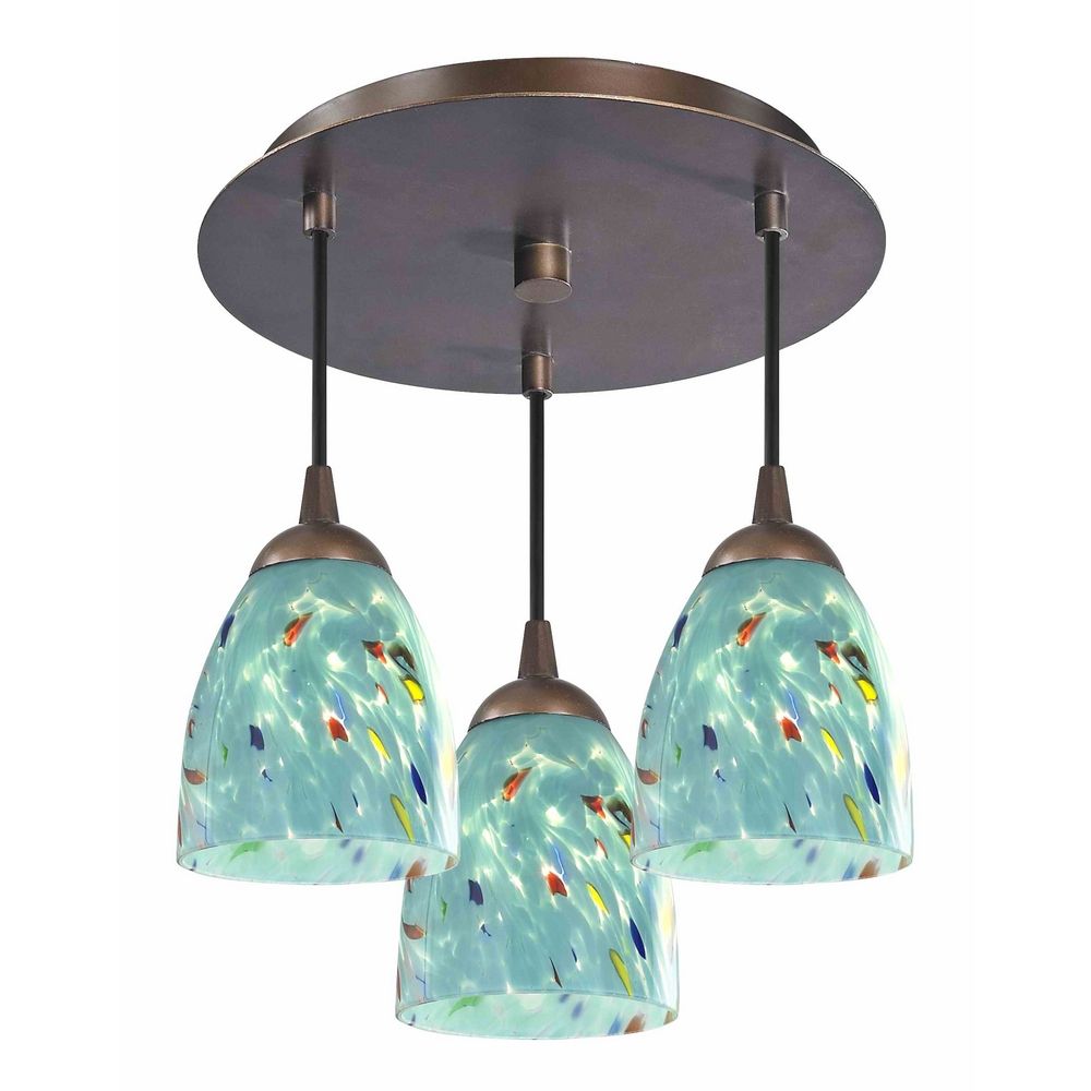 contemporary bronze ceiling light with turquoise blue art contemporary bronze ceiling light with turquoise blue art