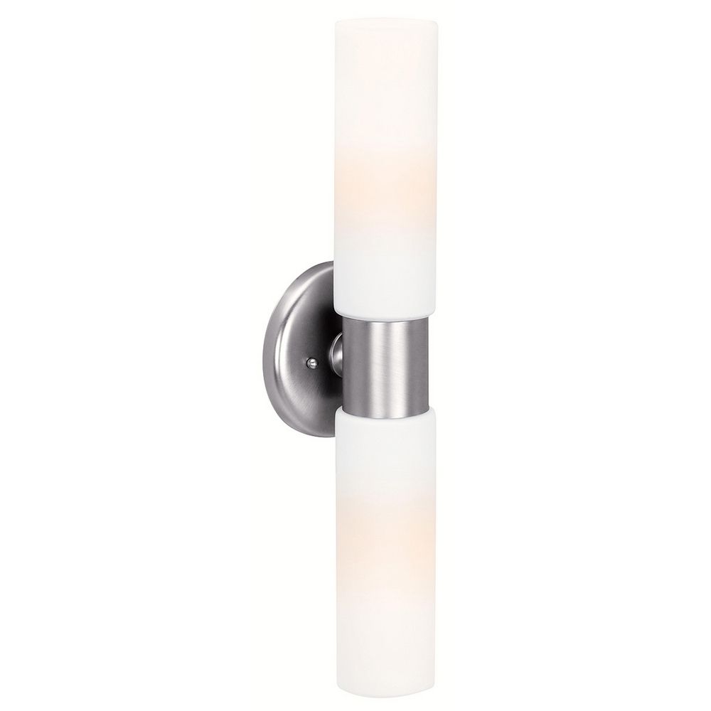 Access Lighting Cobalt Brushed Steel Bathroom Light Vertical or Access Lighting Cobalt Brushed Steel Bathroom Light Vertical or