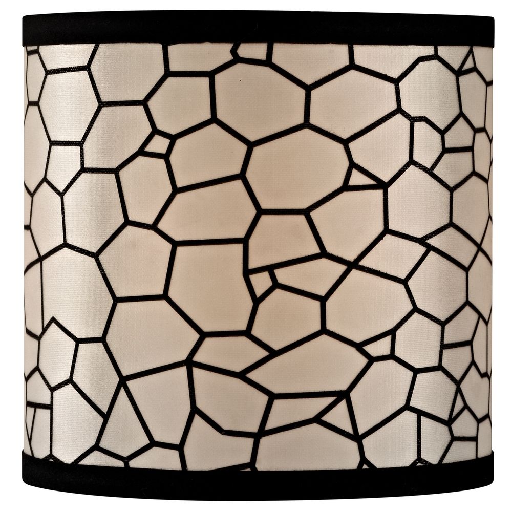  Lamp Shades on Design Classics Black Honeycomb Uno Drum Lamp Shade   Sh9501