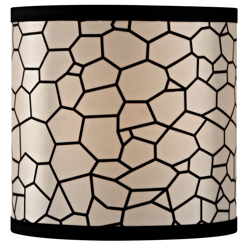 Lamp Shades on Design Classics Black Honeycomb Uno Drum Lamp Shade Sh9501