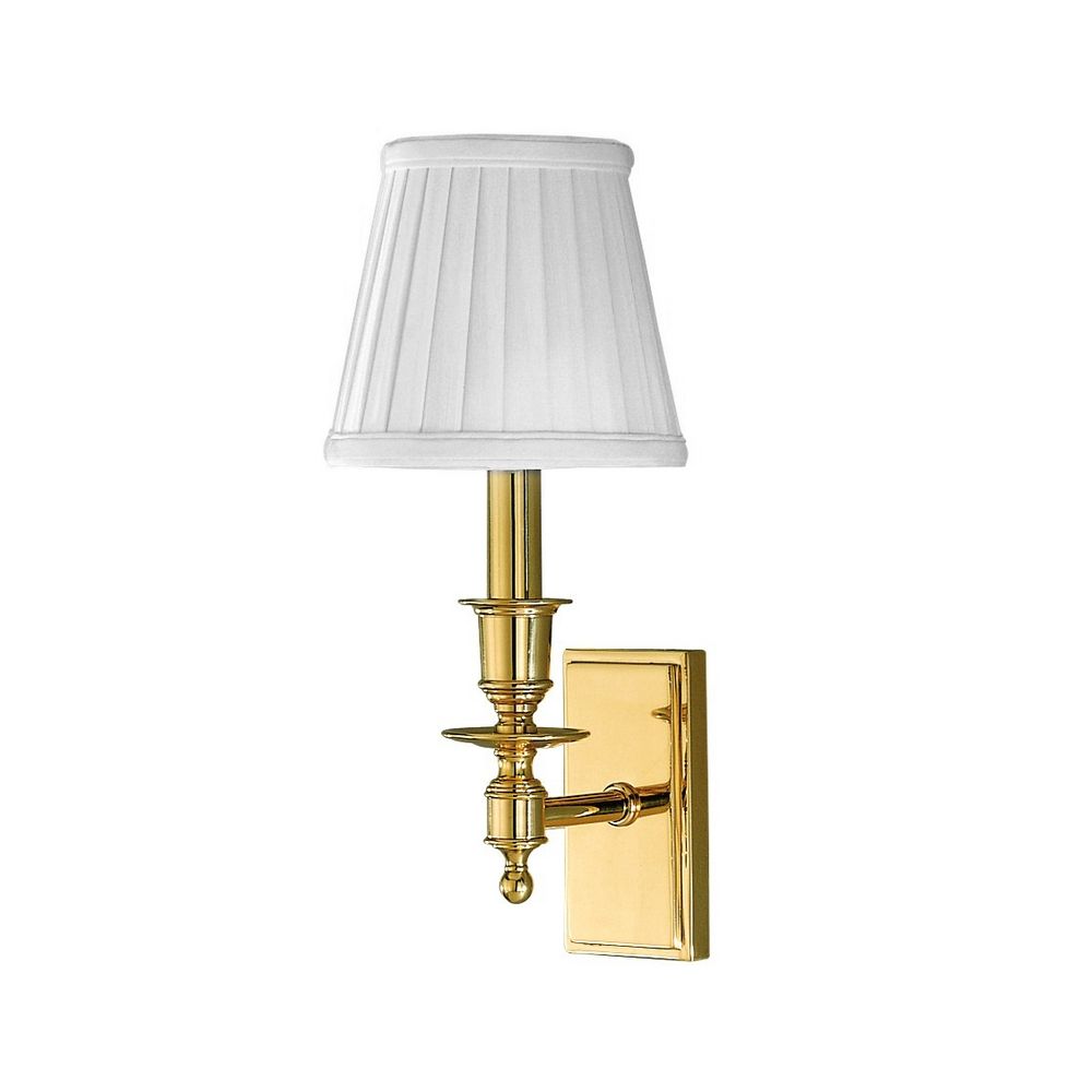 Sconce Wall Light with White Shade in Old Bronze Finish 6801-OB Destination Lighting