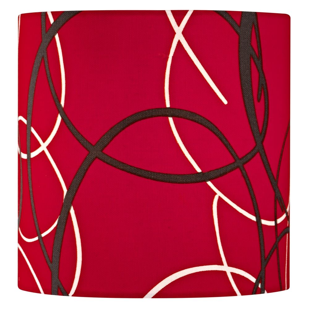 Lamp Shades  on Design Classics Red Uno Drum Lamp Shade   Sh9516   Destination