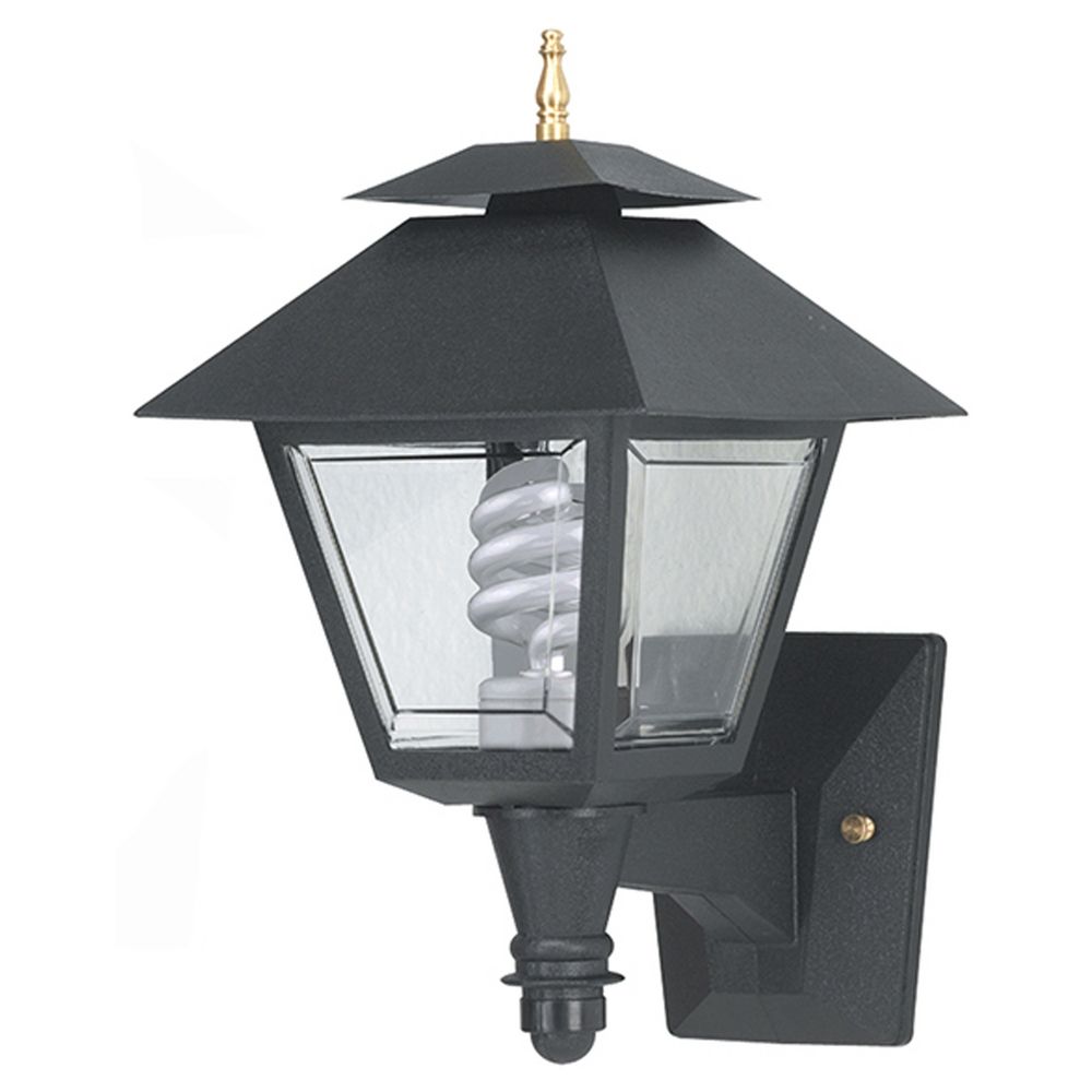 Wave Lighting Marlex Colonial Black Outdoor Wall Light 106-G18 Destination Lighting