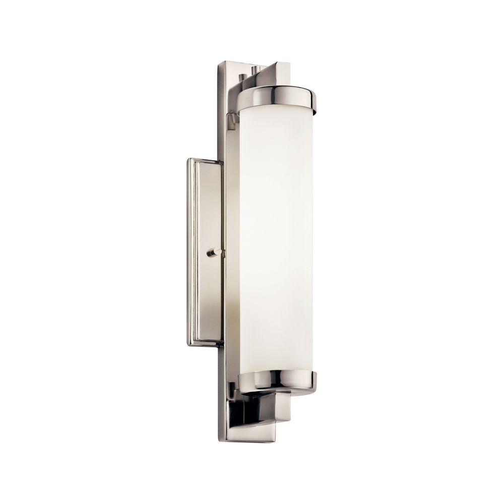 Kichler Sconce Wall Light with White in Polished Chrome Finish 10481PC Destination Lighting