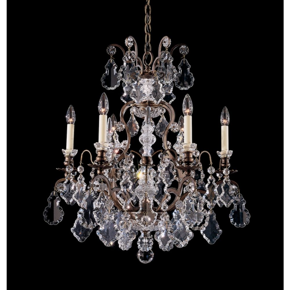 Crystal Chandelier in Antique Silver Finish