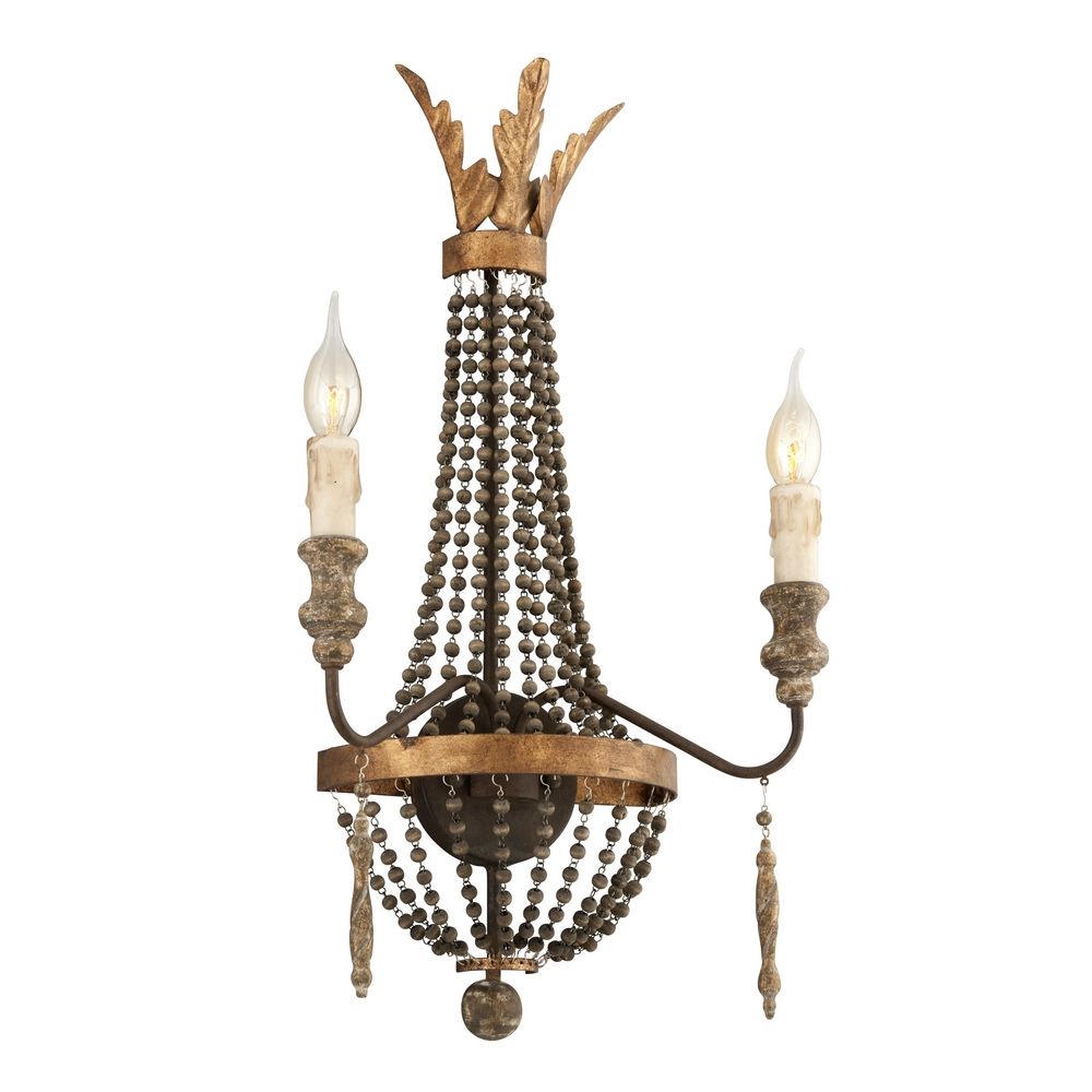 Sconce Wall Light in French Bronze Finish B3532 Destination Lighting