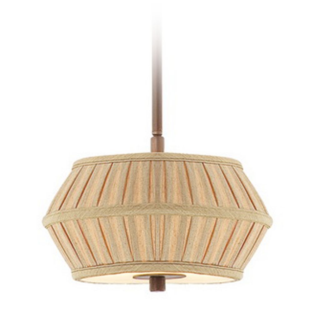 Two-Light Mini-Pendant with Pleated Shade | 1032-206 ...