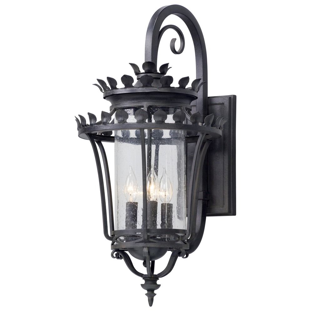 Troy Lighting Greystone Forged Iron Outdoor Wall Light B5133 Destination Lighting
