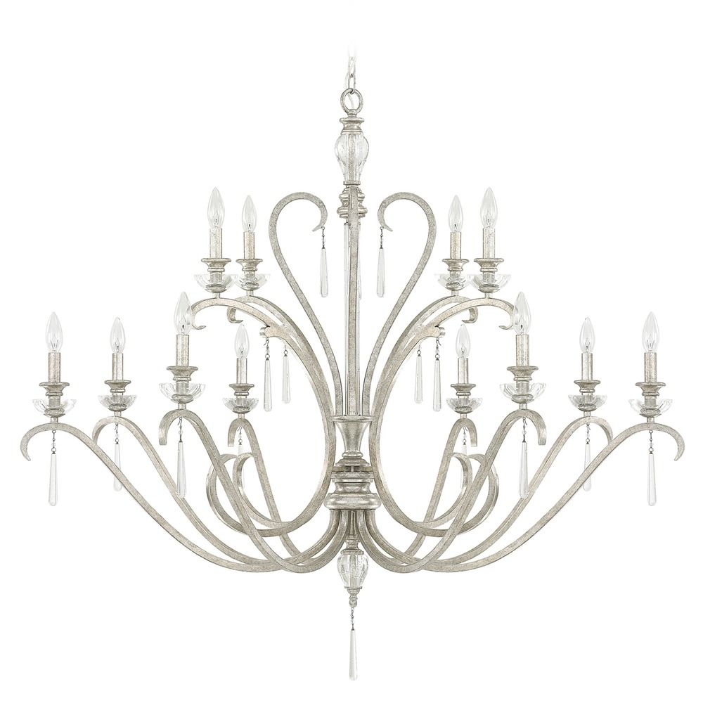 Capital Lighting Celine Antique Silver Crystal Chandelier 4782as Capital Lighting Celine Antique Silver Crystal Chandelier 4782as 000
