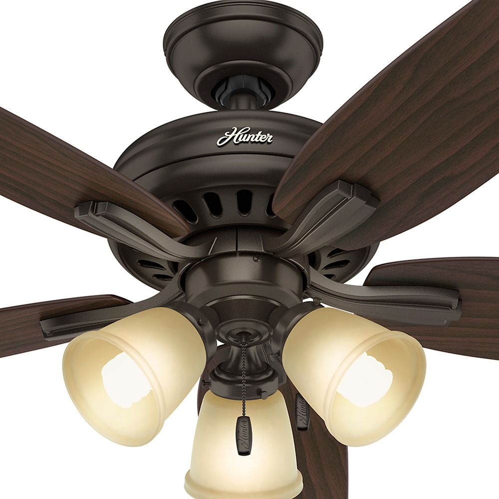 Hunter Fan Company Newsome Premier Bronze Ceiling Fan with Light