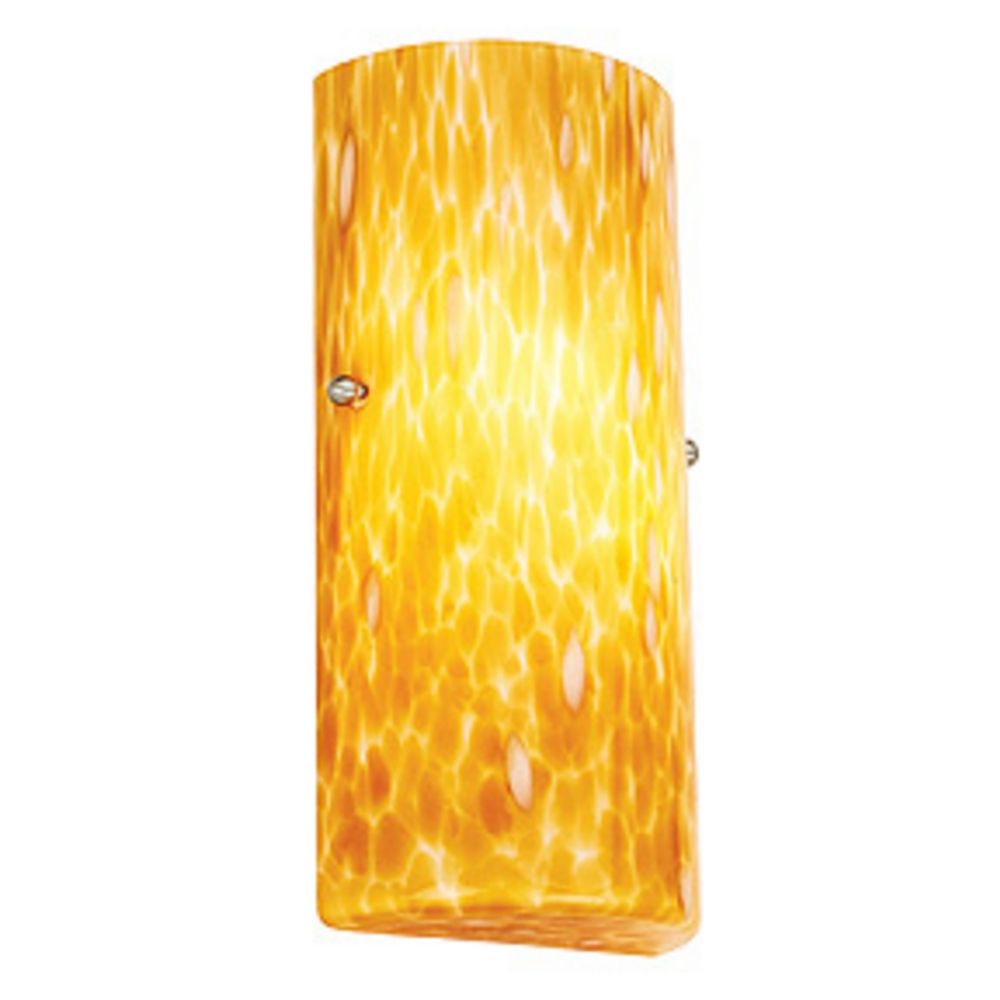Modern Sconce Wall Light with Yellow Glass 23121-COG Destination Lighting