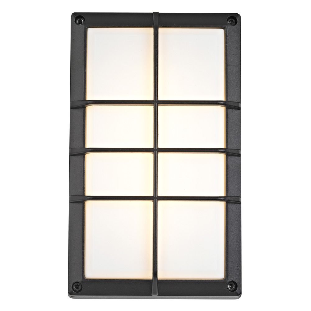 Black LED Outdoor Wall Light eBay
