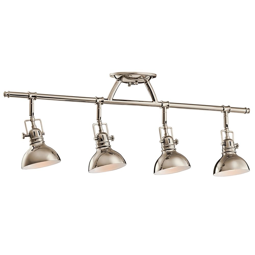 Kichler Adjustable Rail Light for Ceiling or Wall Mount 7704PN Destination Lighting