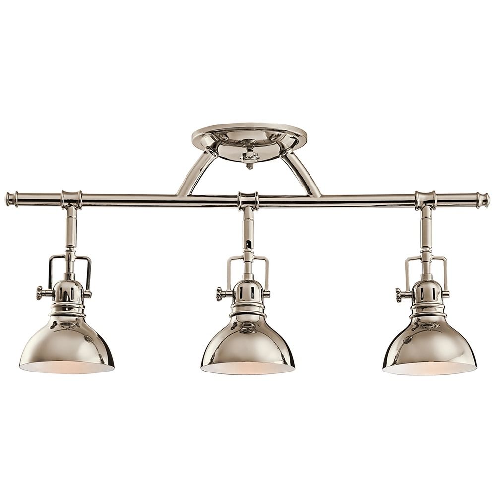 Kichler Adjustable Rail Light for Ceiling or Wall Mount 7050PN Destination Lighting
