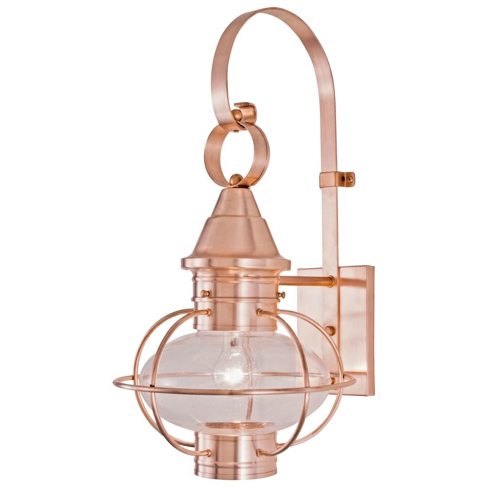 Norwell Lighting Vidalia Onion Gun Metal Outdoor Wall Light 1613-GM-CL Destination Lighting