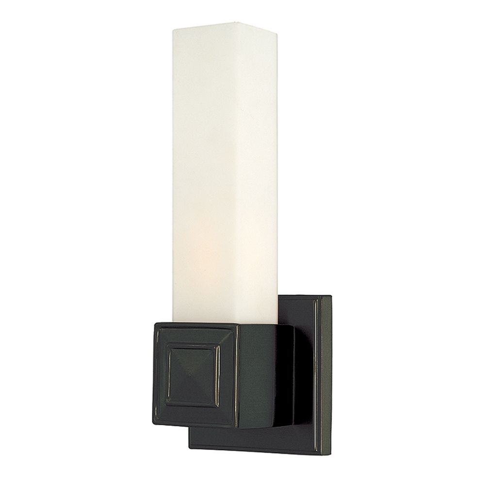 Tradtional Wall Sconce with Rectangular Shade 1351-OB Destination Lighting