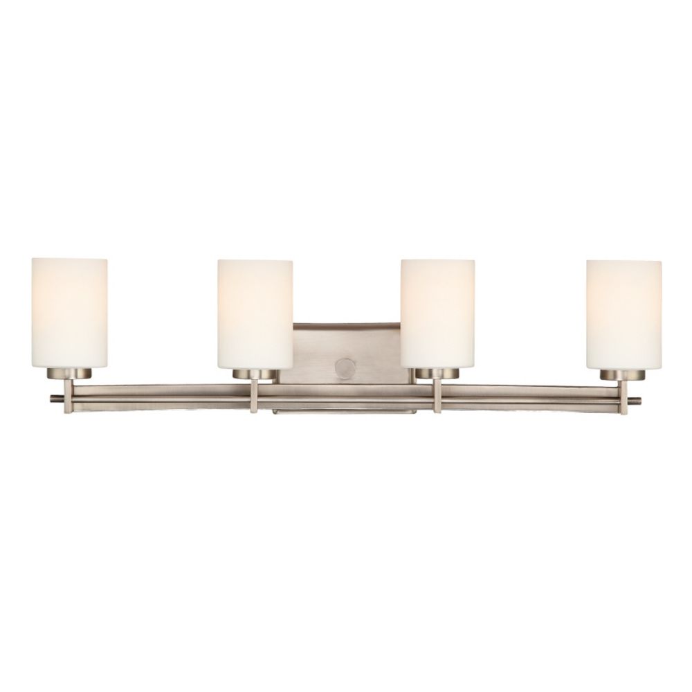 Four-Light Antique Nickel Vanity Light TY8604AN Destination Lighting