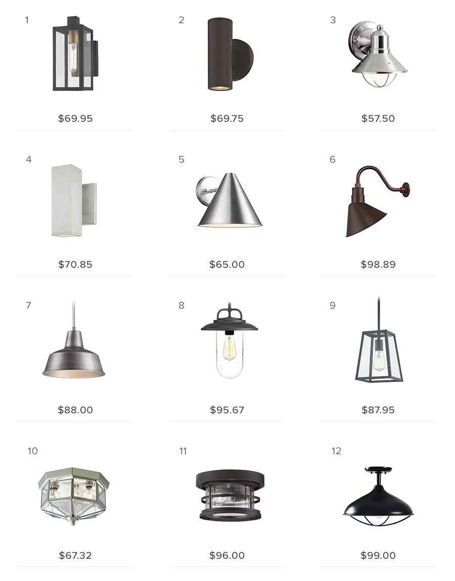 outdoor lights under $100
