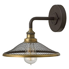 industrial lighting rigby sconce by hinkley lighting