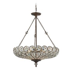 Crystal Pendant Light in Mocha Finish By: Elk Lighting 